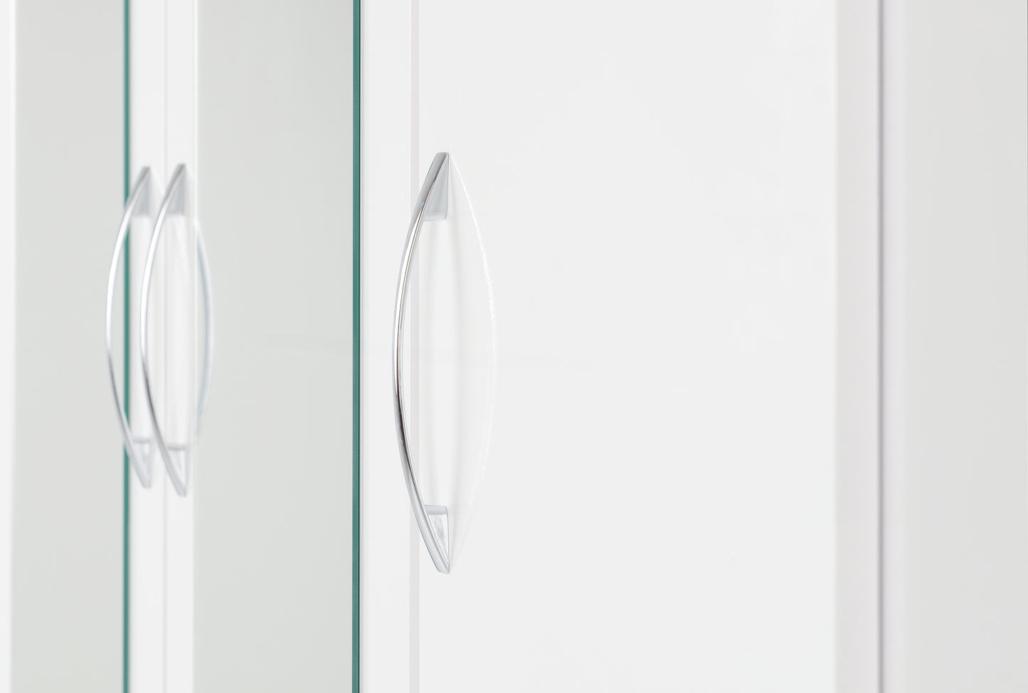 Nevada 3 Door 2 Drawer Wardrobe - White Gloss