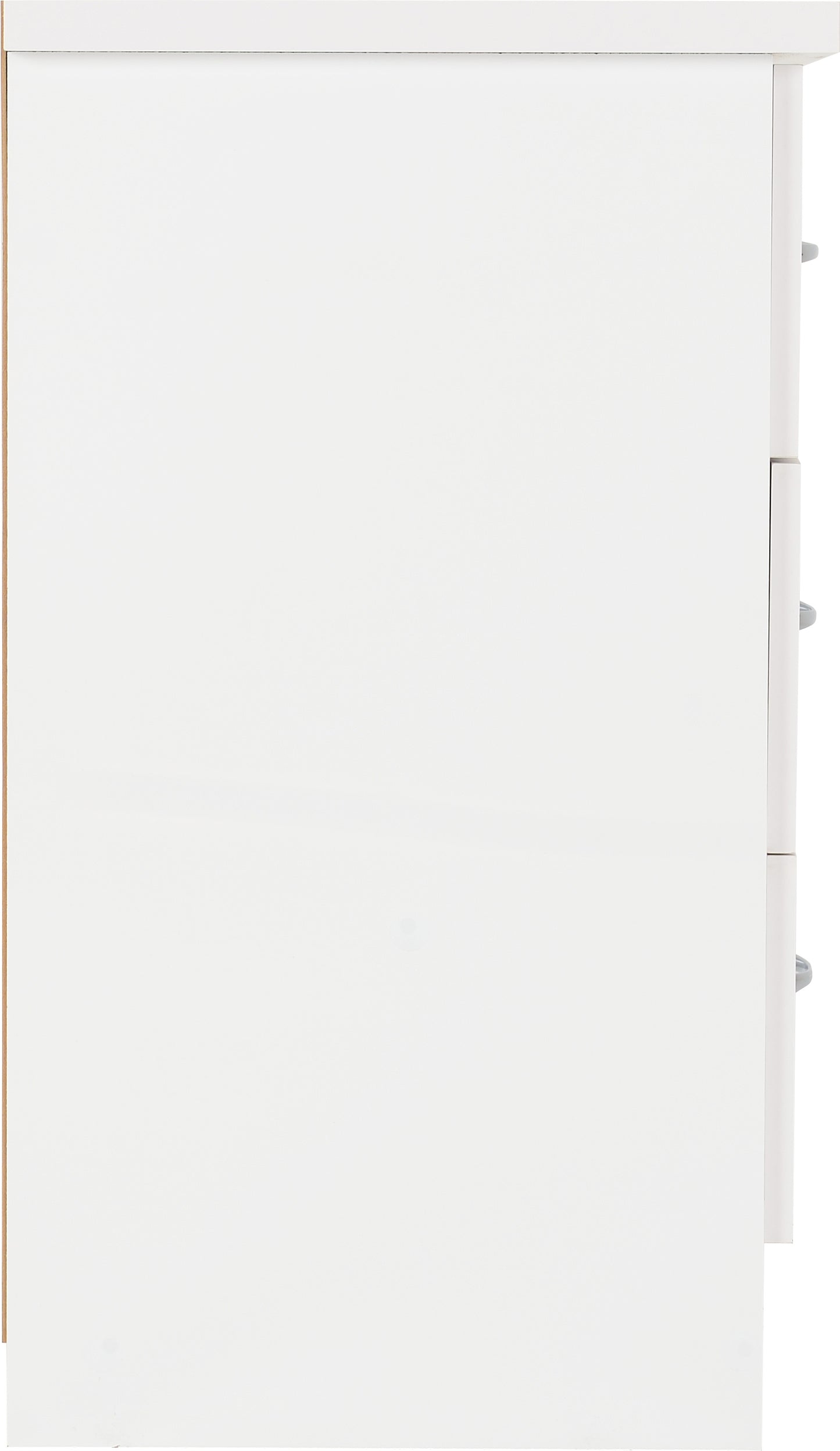 Nevada 3 Drawer Chest - White Gloss