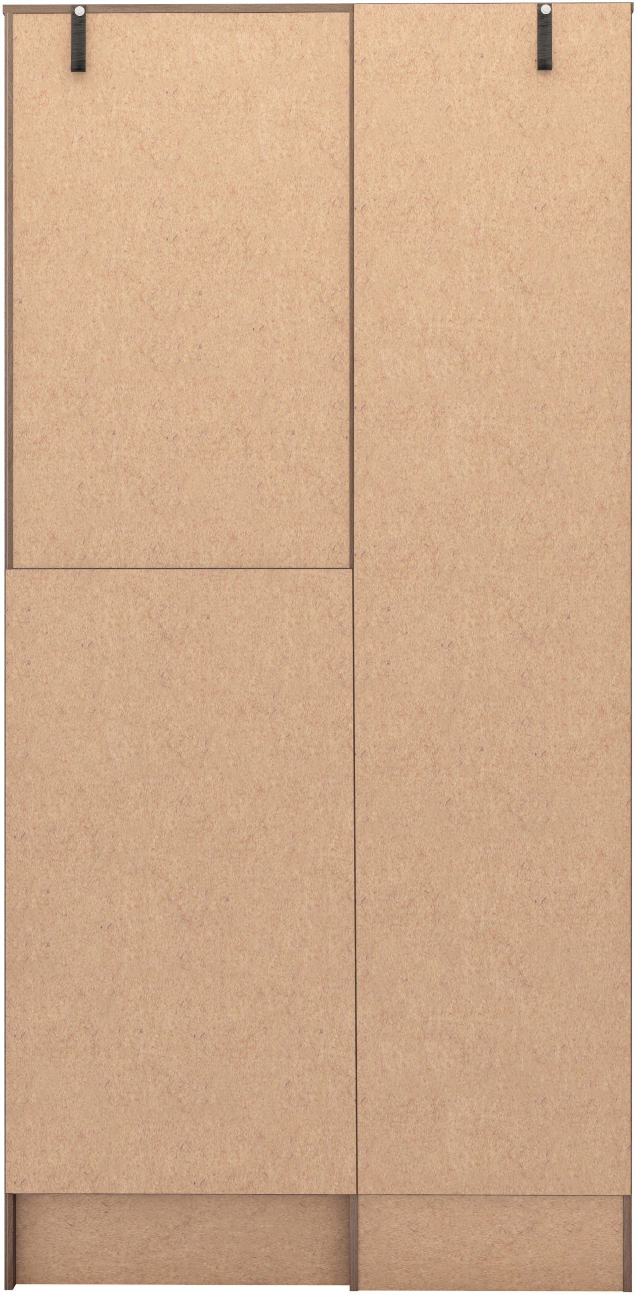 Nevada Vanity 1 Door Wardrobe - Rustic Oak Effect