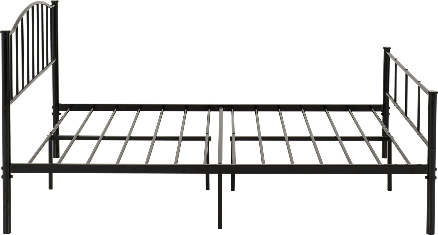 Newton 4'6" Bed - Black