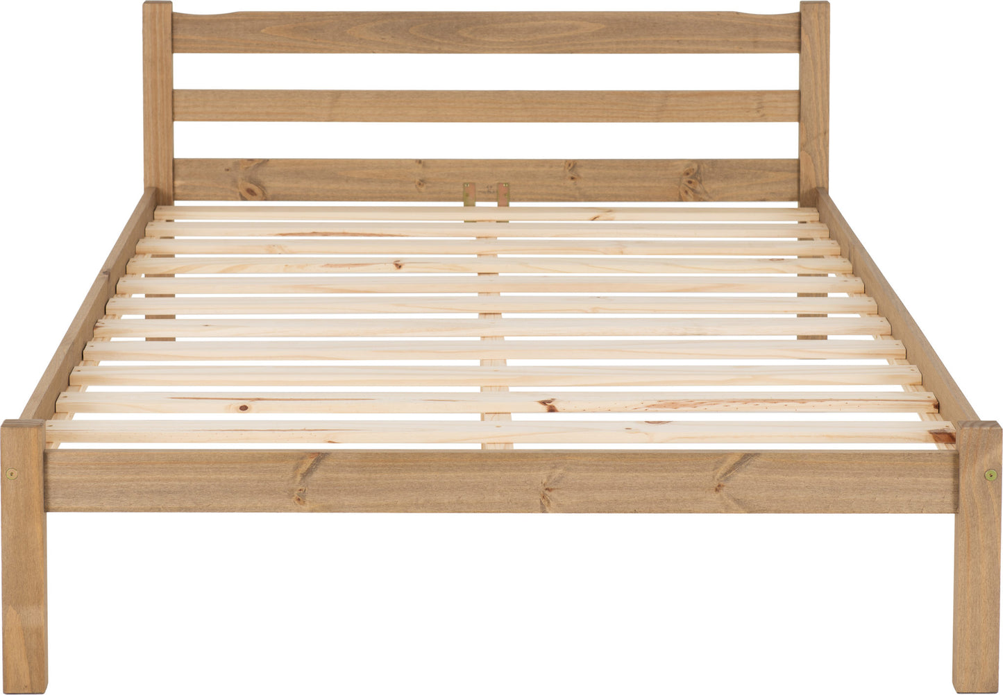 Panama 4'6" Bed - Natural Wax