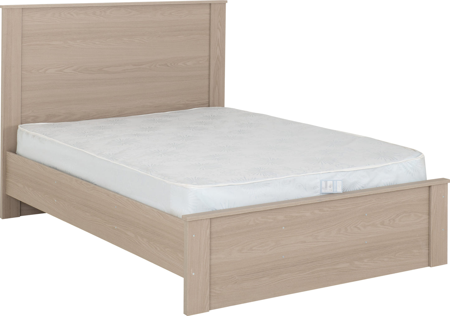 Paris 4'6" Bed - Smoked Ash Effect