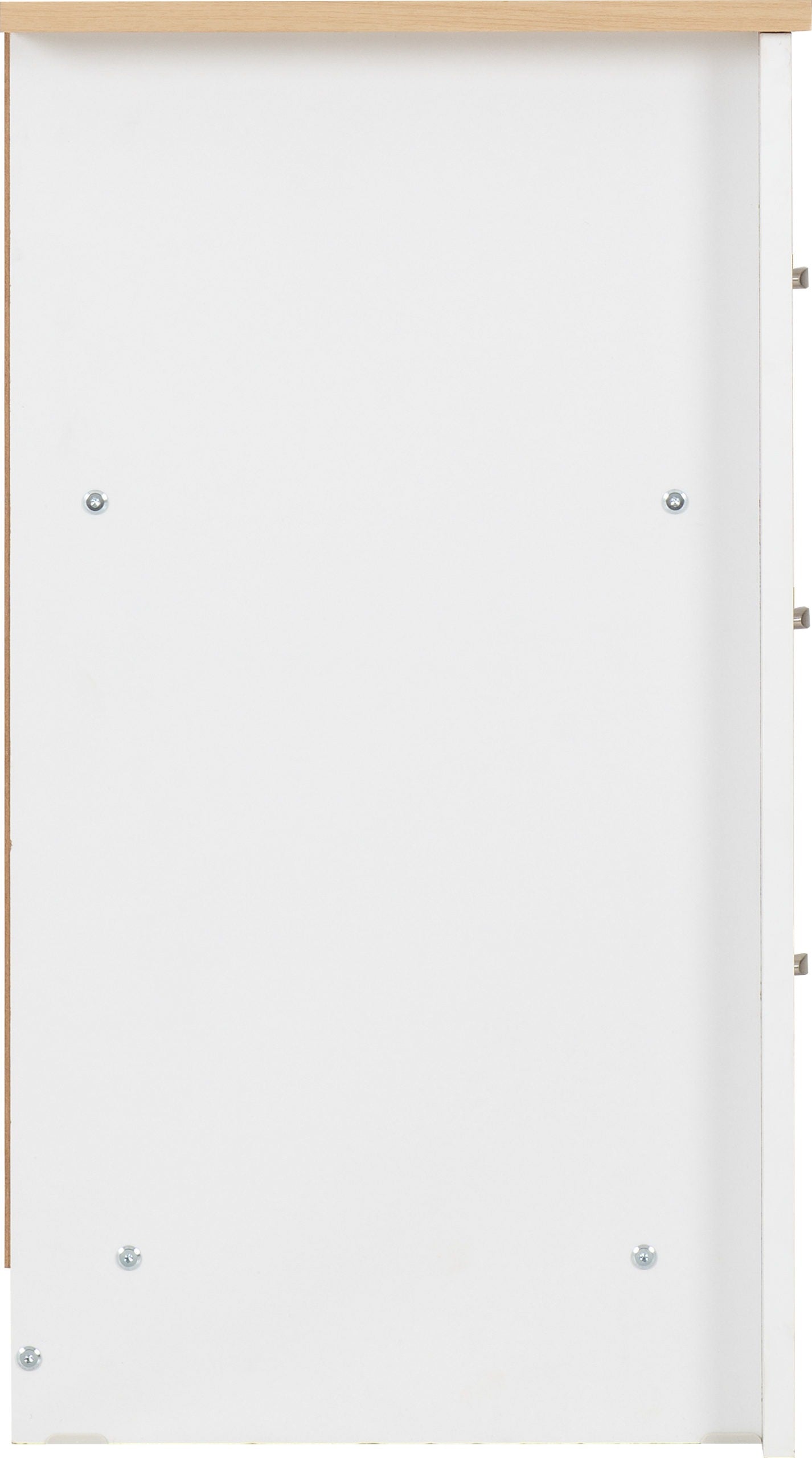 Portland 3 Drawer Chest - White/Oak Effect