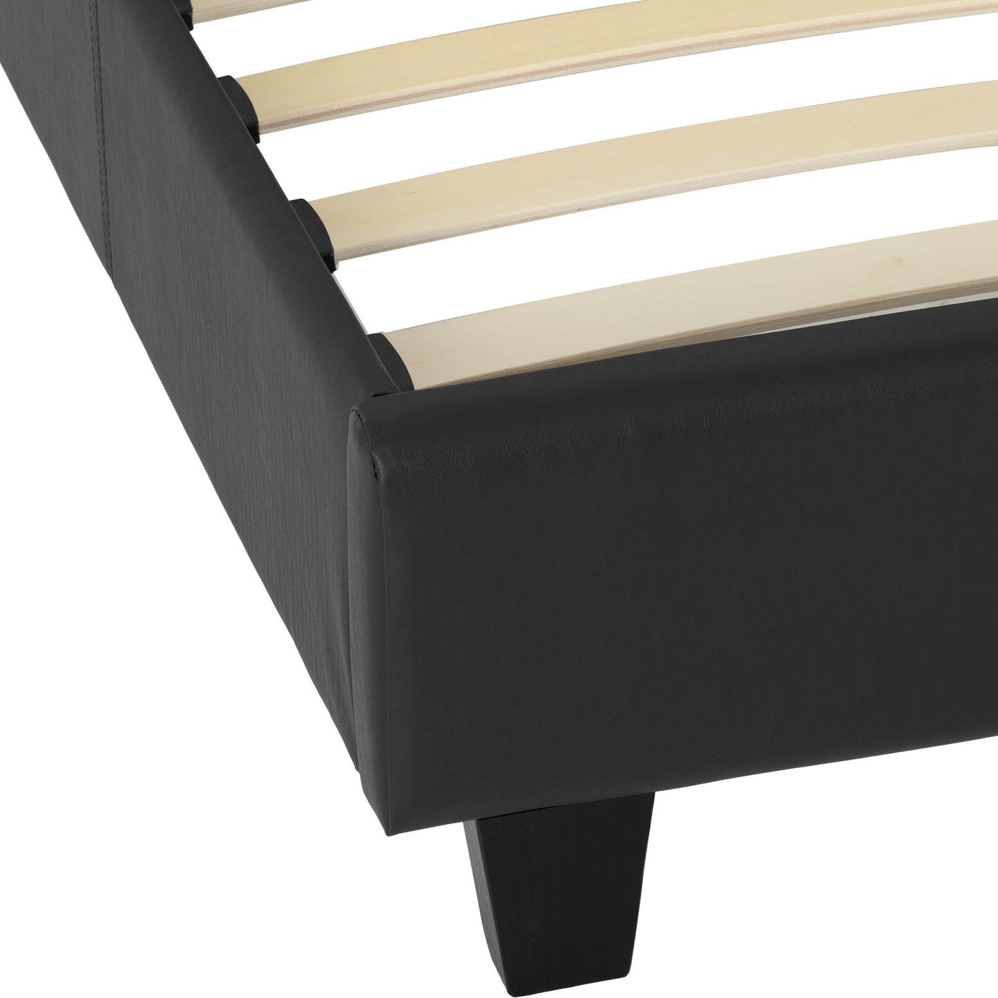 Prado 4'6" Bed - Black Pu
