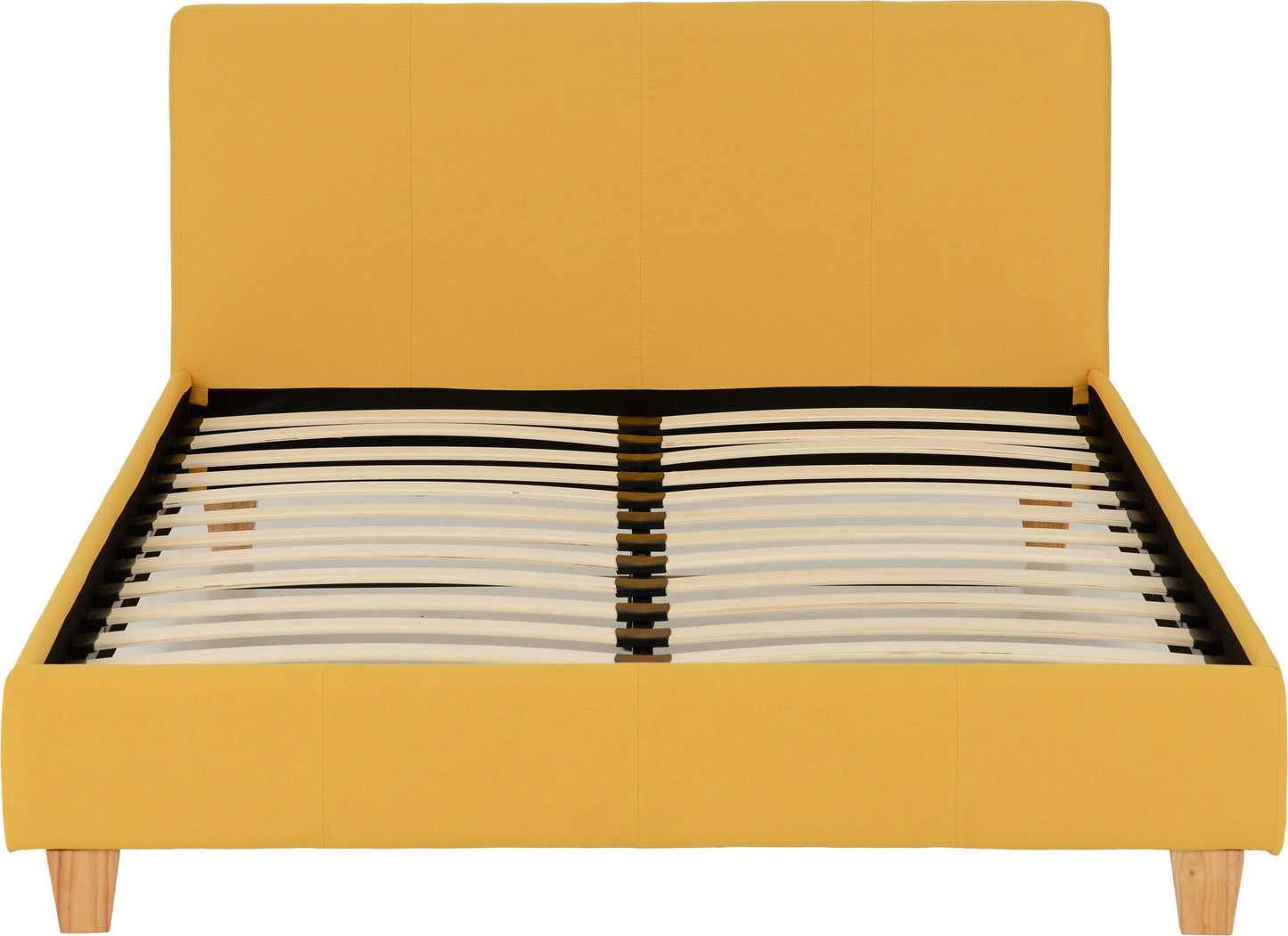 Prado 4'6" Bed - Mustard Fabric