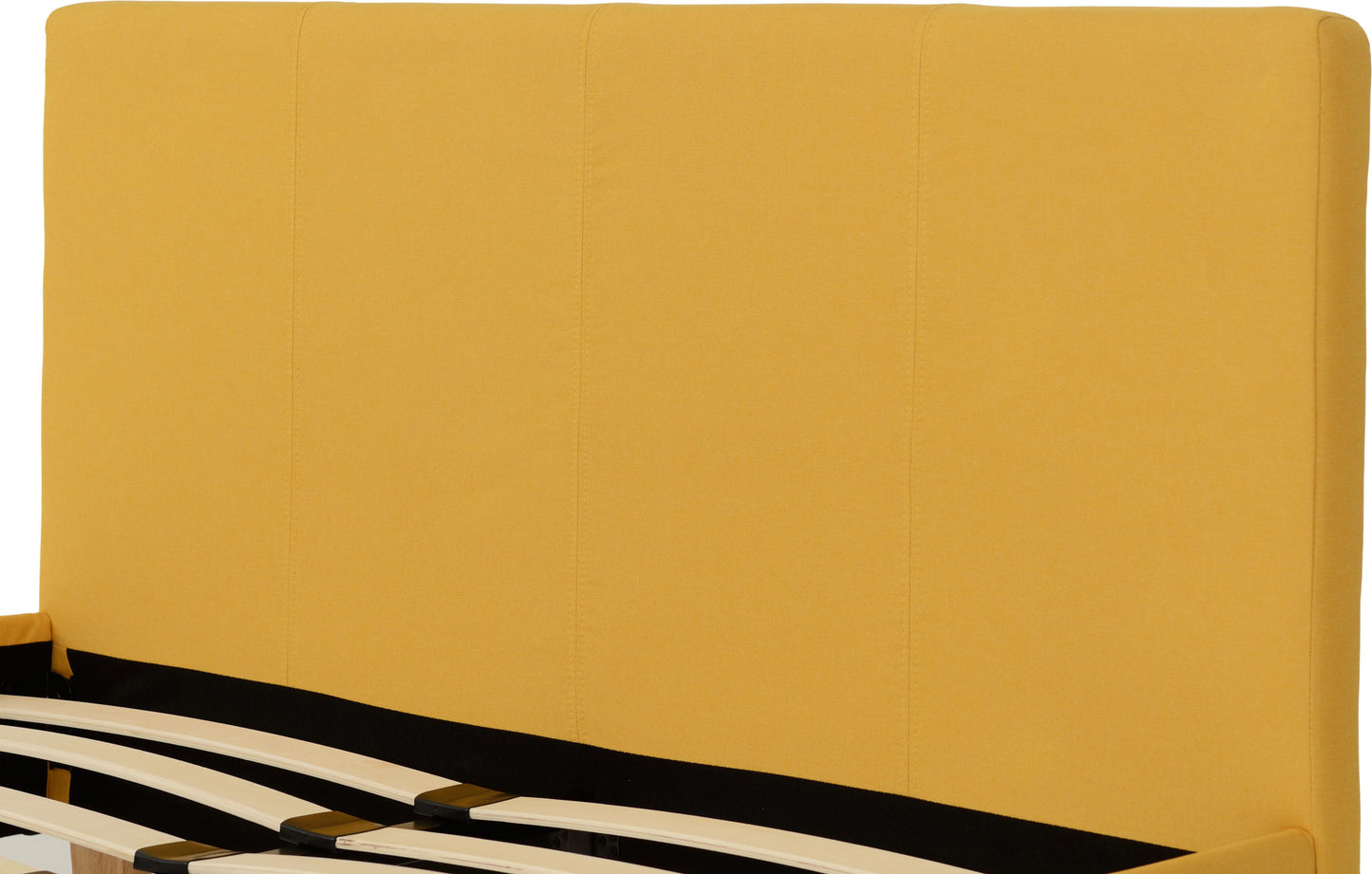 Prado 4'6" Bed - Mustard Fabric