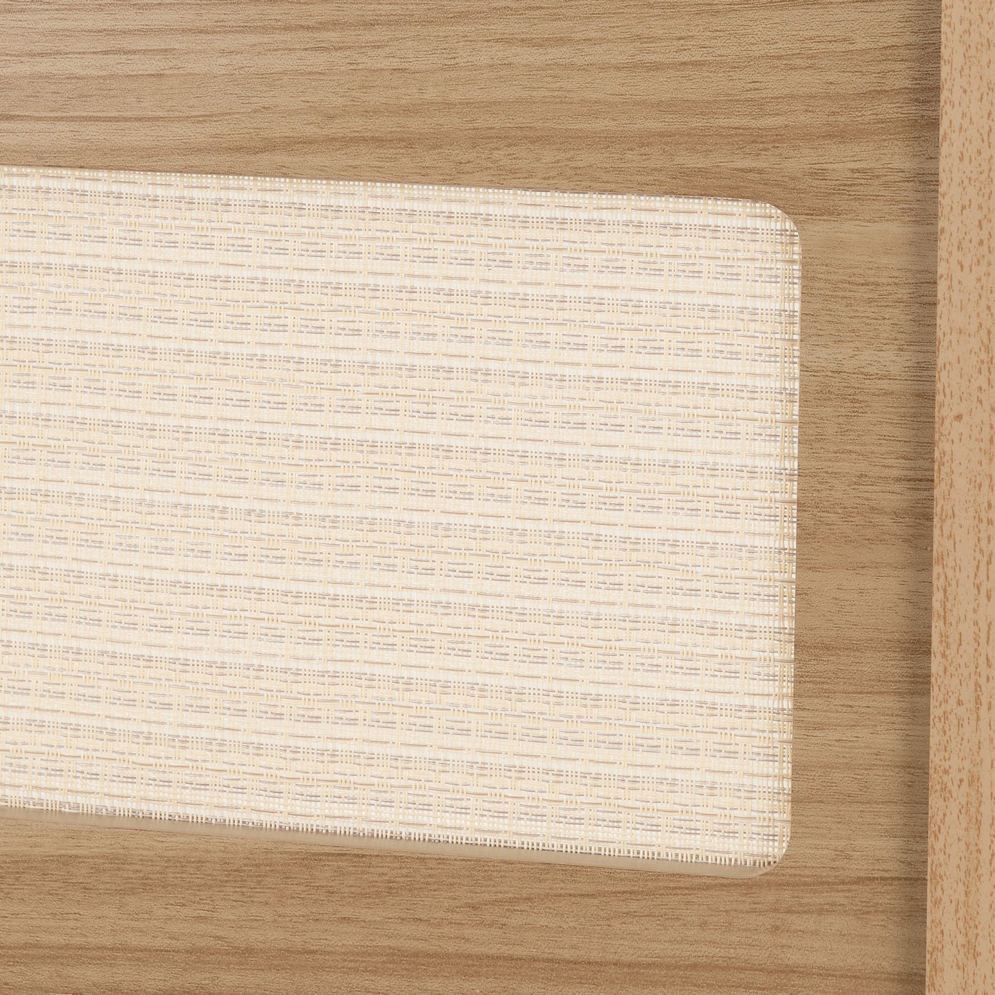 Santana 1+4 Dining Set - Light Oak/Rattan Effect