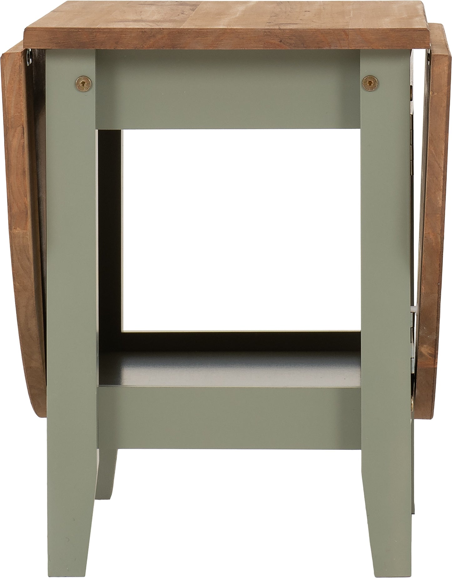 Santos Drop Leaf Coffee Table - Green/Distressed Waxed Pine