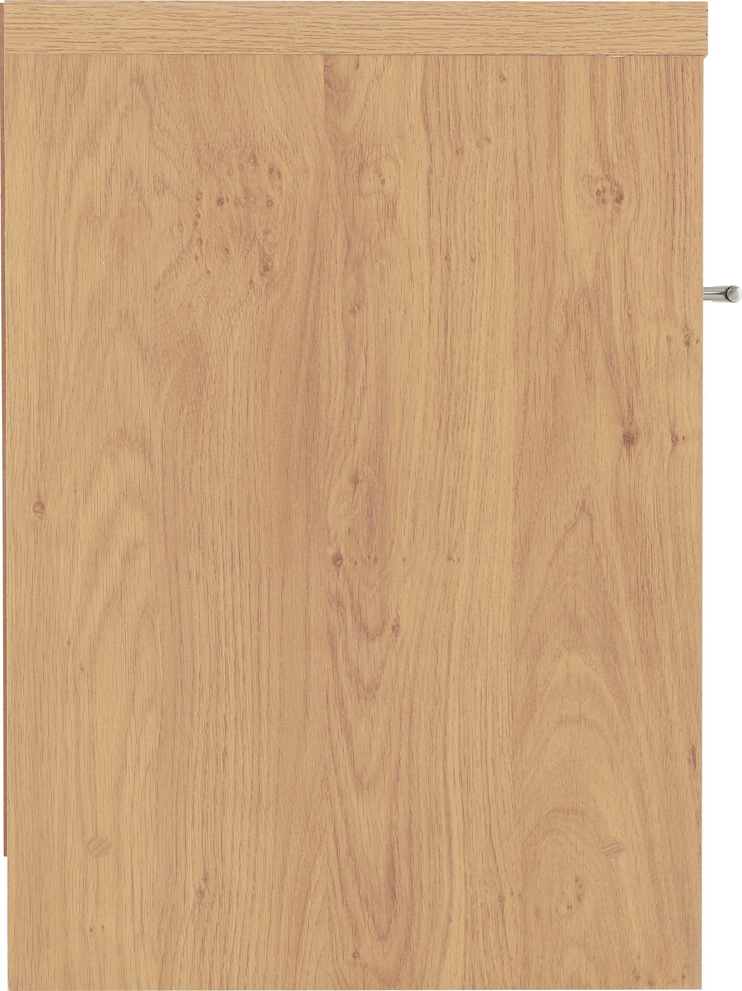SEVILLE 1 DRAWER BEDSIDE - BLACK GLOSS/LIGHT OAK EFFECT VENEER