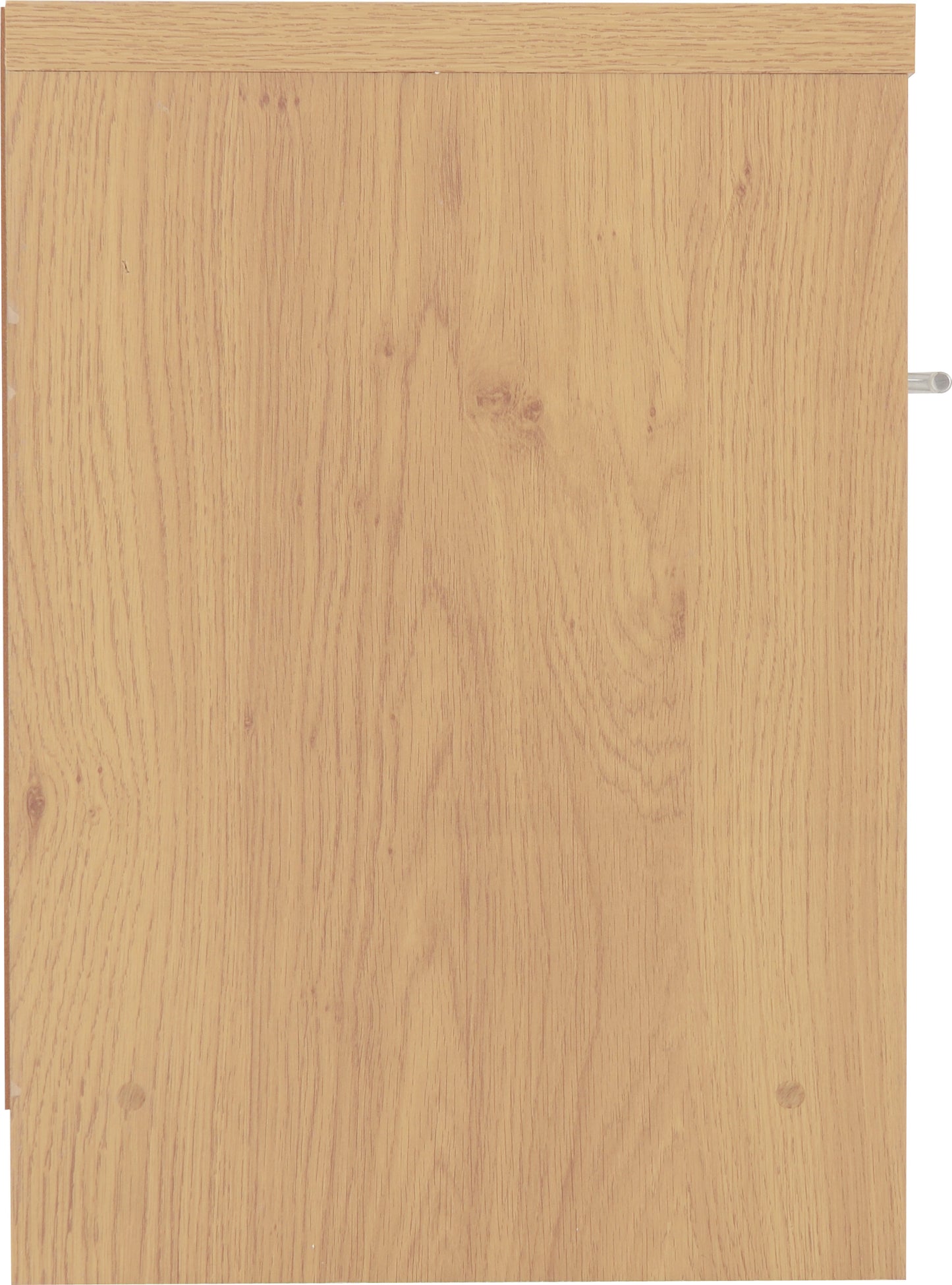 SEVILLE 1 DRAWER BEDSIDE - WHITE GLOSS/LIGHT OAK EFFECT VENEER