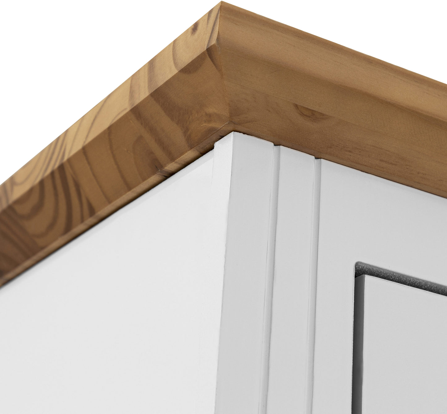 Toledo 2+2 Drawer Chest - White/Oak Effect