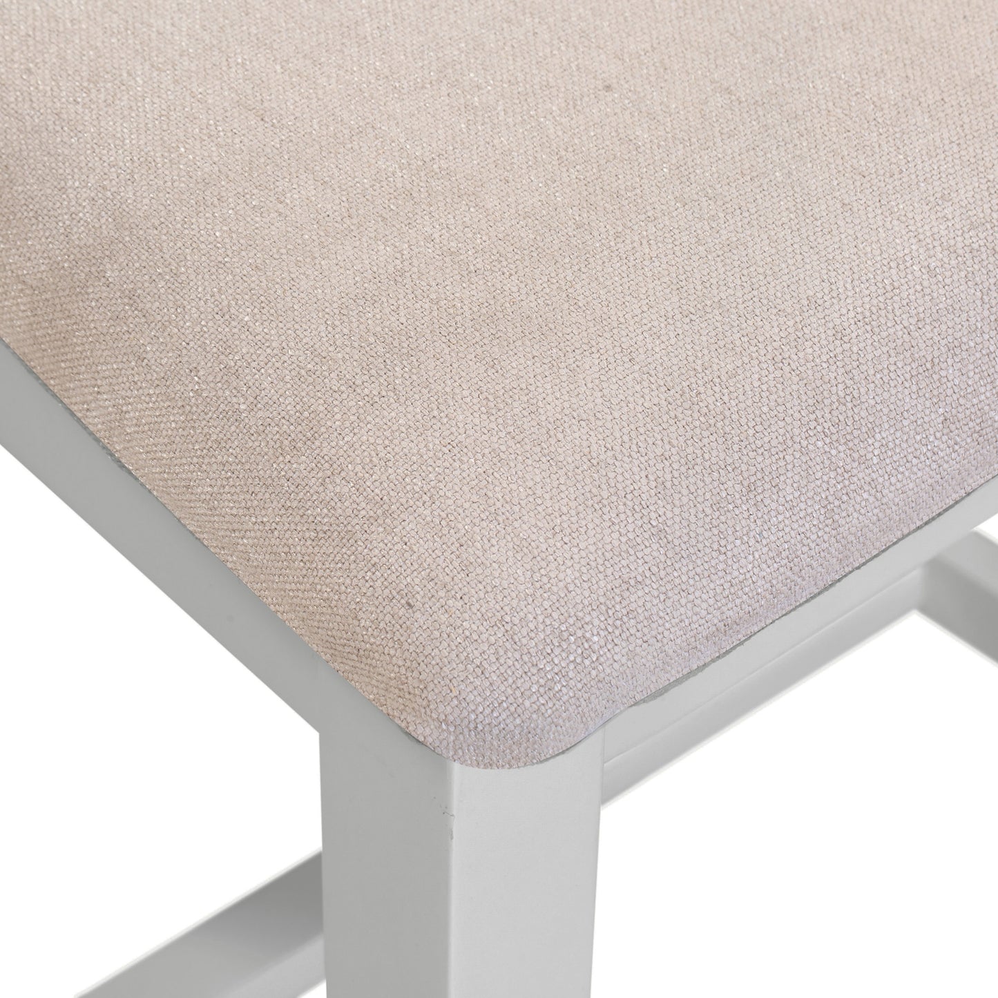 WINDSOR CROSS BACK DINING CHAIR (X2 PER BOX) - PEBBLE GREY/OAT FABRIC