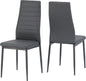 Abbey Dining Chair (X2 Per Box) - Grey Pu