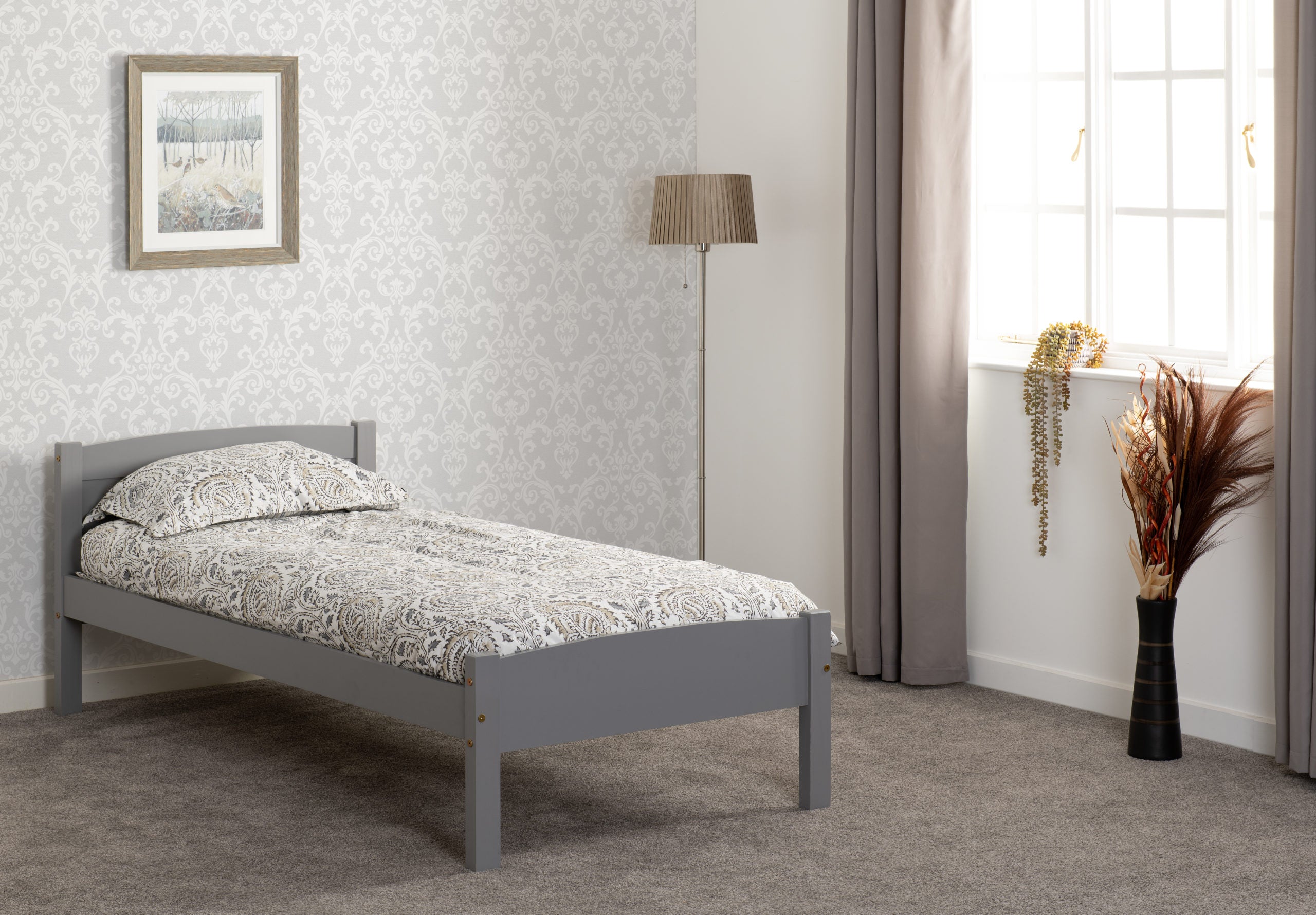 Amber 3' Bed - Grey Slate