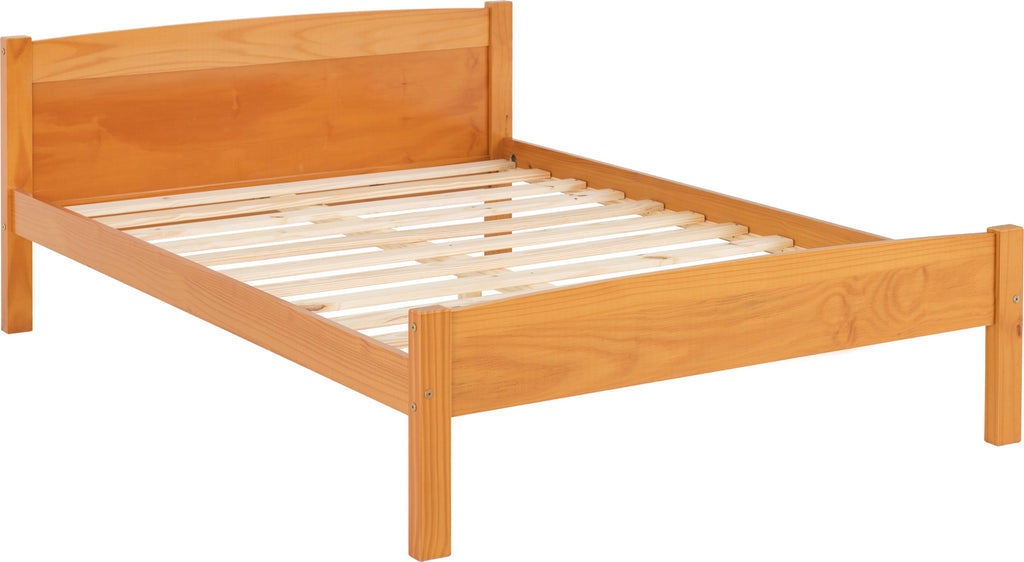 Amber 4'6" Bed - Antique Pine