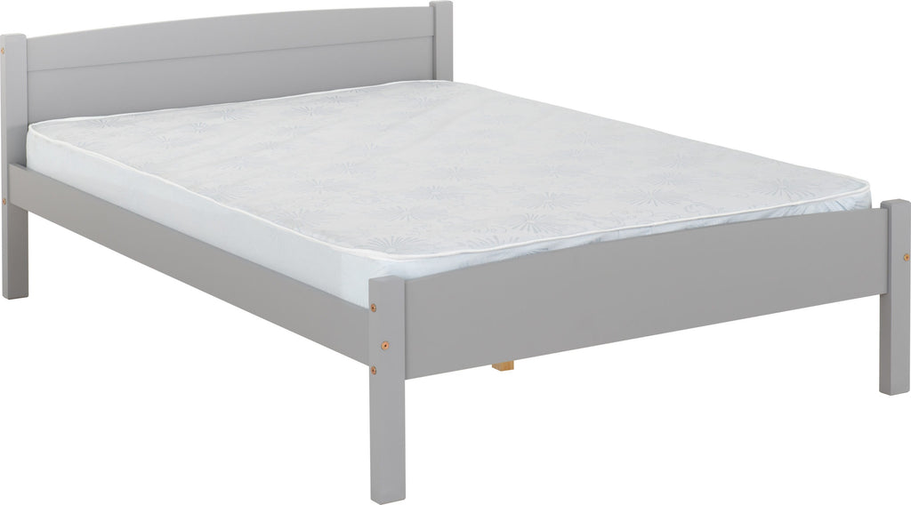 Amber 4'6" Bed - Grey Slate