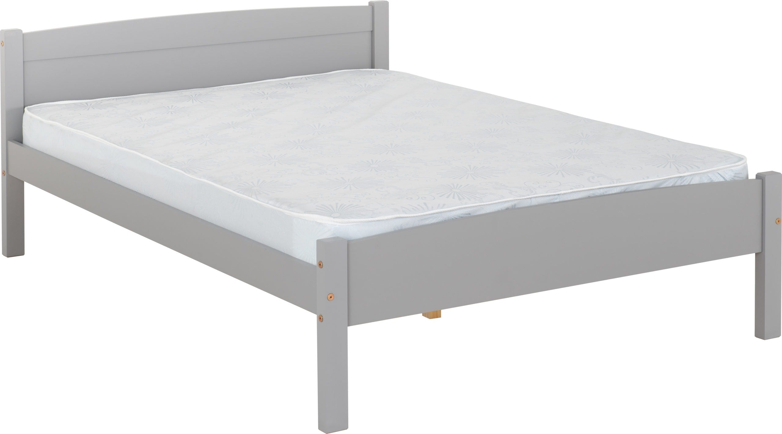 Amber 4'6" Bed - Grey Slate