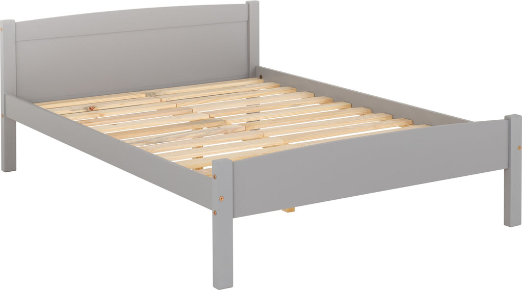 Amber 4'6" Bed - Grey Slate