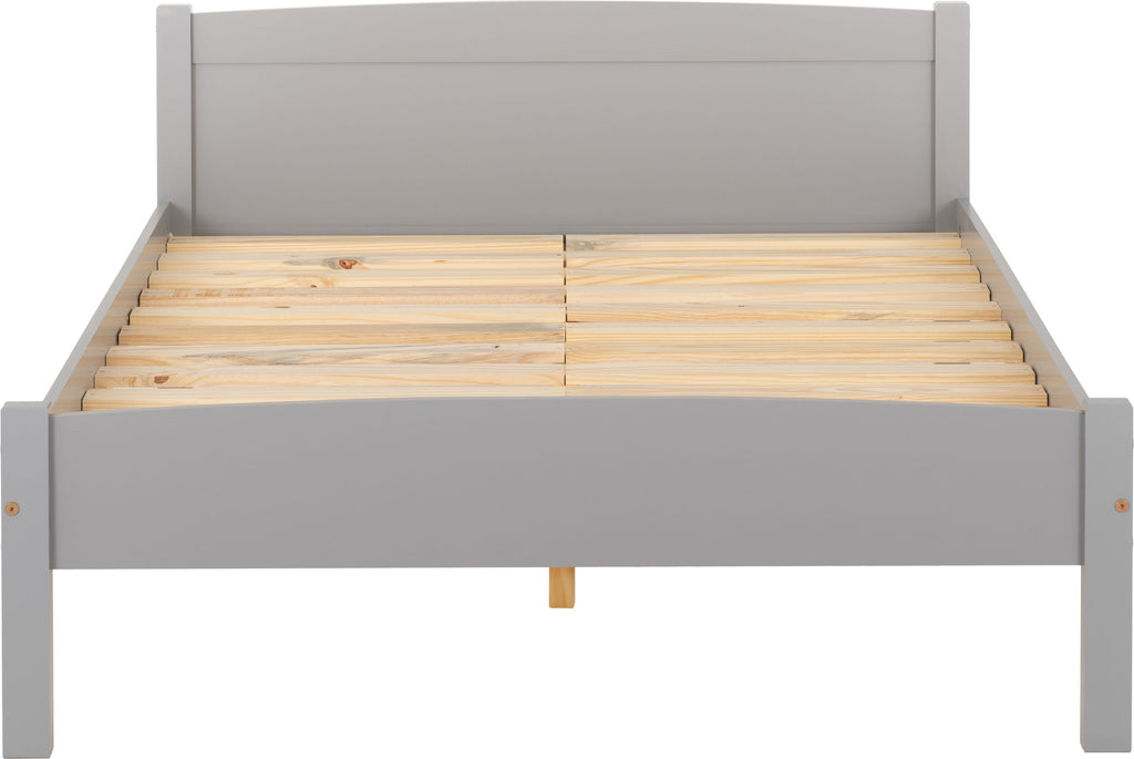 Amber 4'6" Bed - Grey Slate