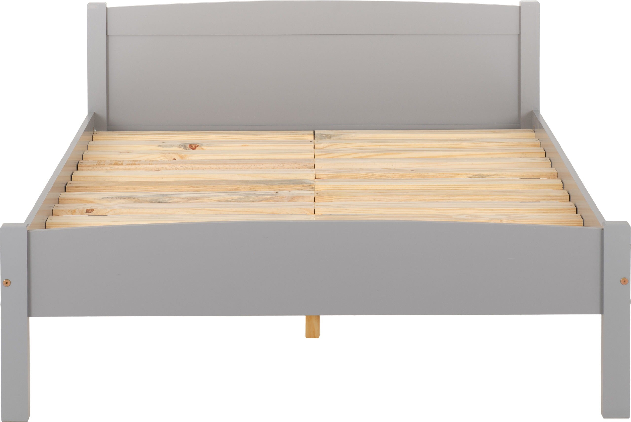 Amber 4'6" Bed - Grey Slate