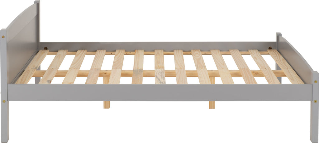 Amber 4'6" Bed - Grey Slate