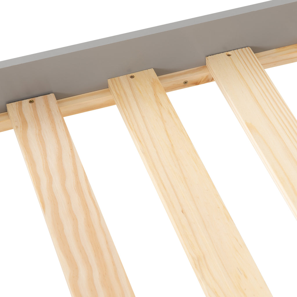 Amber 4'6" Bed - Grey Slate