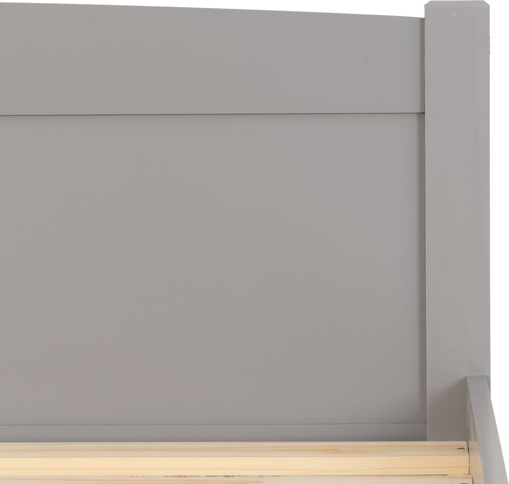 Amber 4'6" Bed - Grey Slate