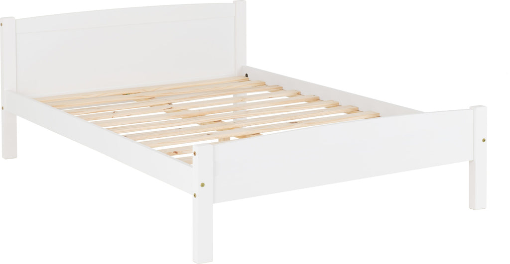 Amber 4'6" Bed - White