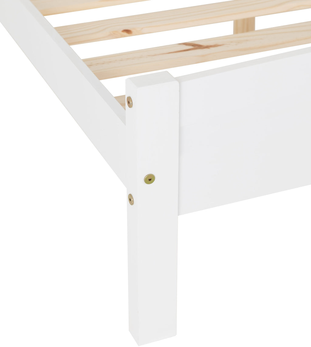 Amber 4'6" Bed - White