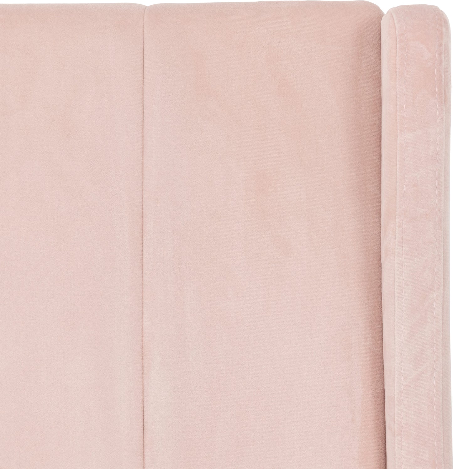Amelia 3' Bed - Pink Velvet Fabric