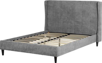 Amelia 4'6" Bed - Dark Grey Fabric
