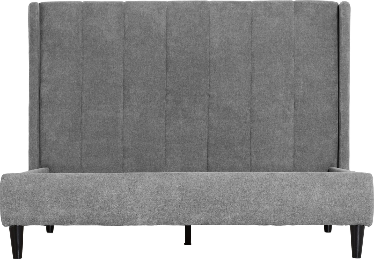 Amelia 4'6" Bed - Dark Grey Fabric