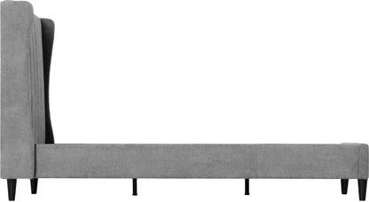 Amelia 4'6" Bed - Dark Grey Fabric