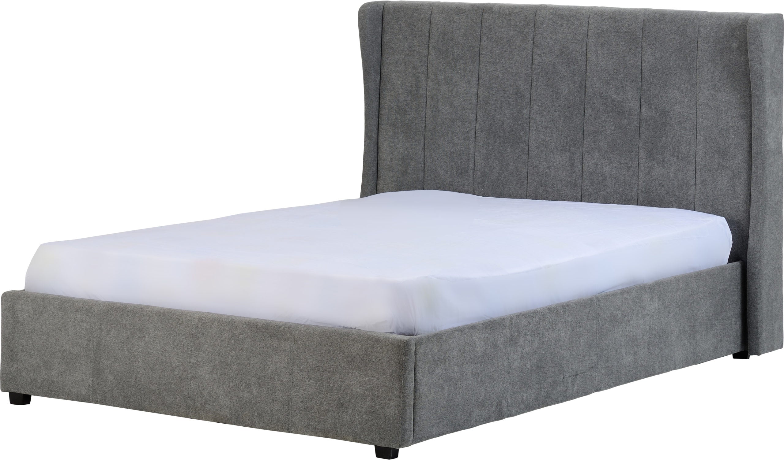 Amelia 5' Plus Bed - Dark Grey Fabric
