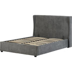 Amelia 5' Plus Bed - Dark Grey Fabric