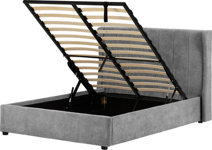 Amelia 4'6" Plus Bed - Dark Grey Fabric