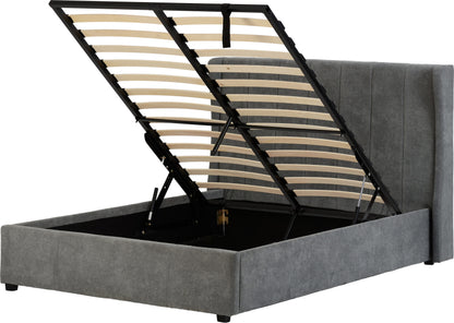 Amelia 5' Plus Bed - Dark Grey Fabric