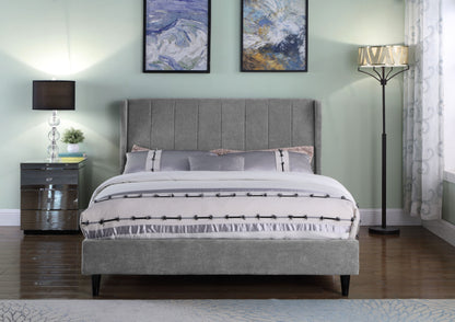 Amelia 5' Bed - Dark Grey Fabric