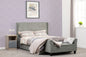 Amelia 4'6" Plus Bed - Dark Grey Fabric