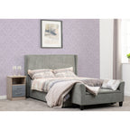 Amelia 5' Plus Bed - Dark Grey Fabric
