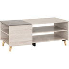 Aspen Coffee Table - White Oak/Stone Effect