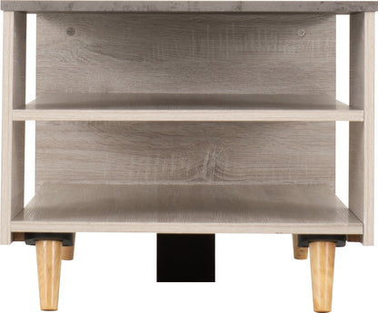 Aspen Coffee Table - White Oak/Stone Effect