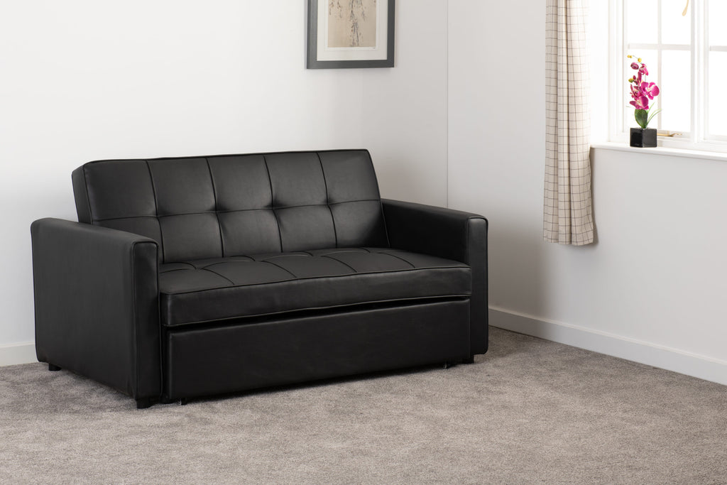 Astoria Sofa Bed - Black Pu
