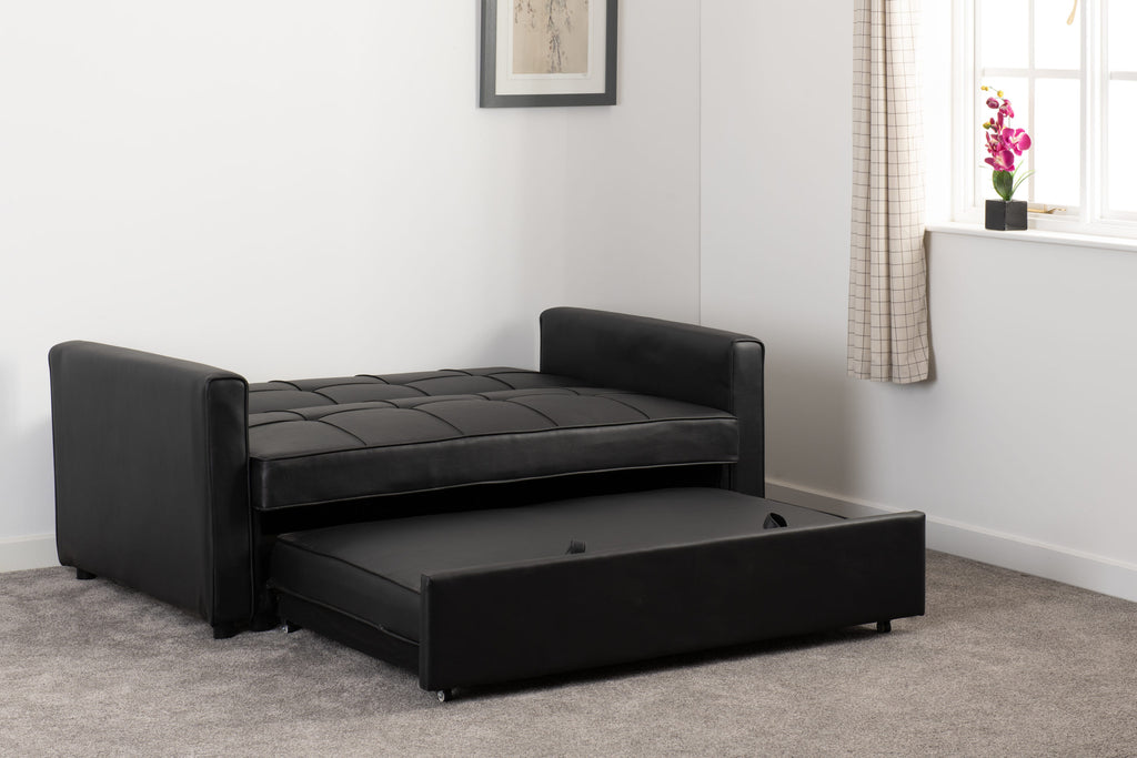 Astoria Sofa Bed - Black Pu