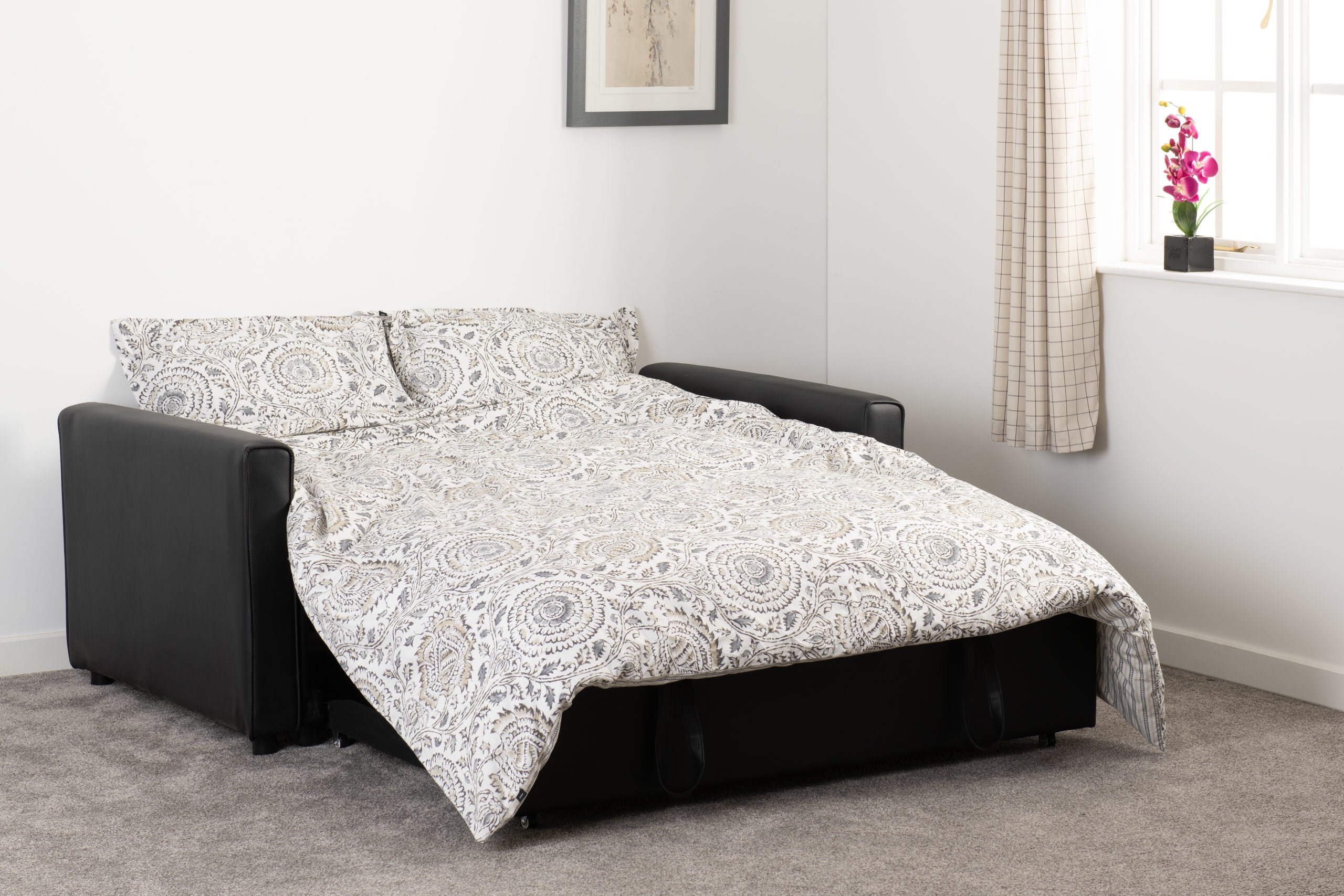 Astoria Sofa Bed - Black Pu