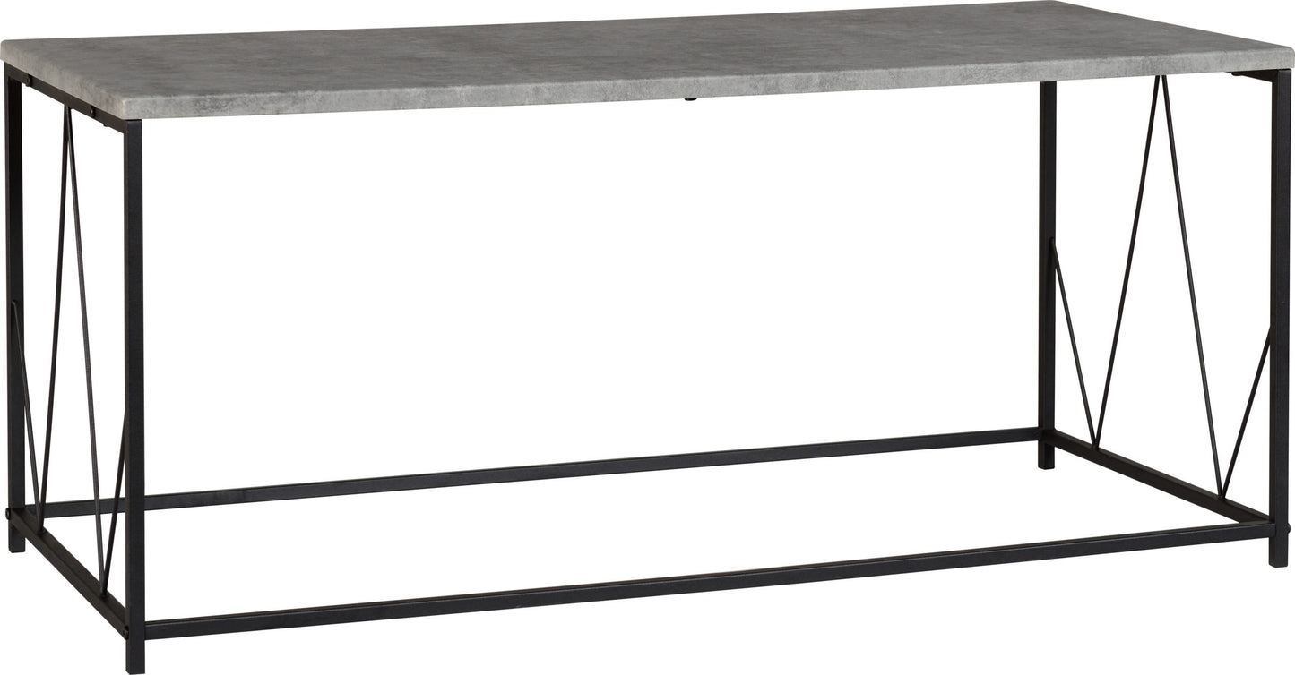 Athens Rectangular Coffee Table - Concrete Effect