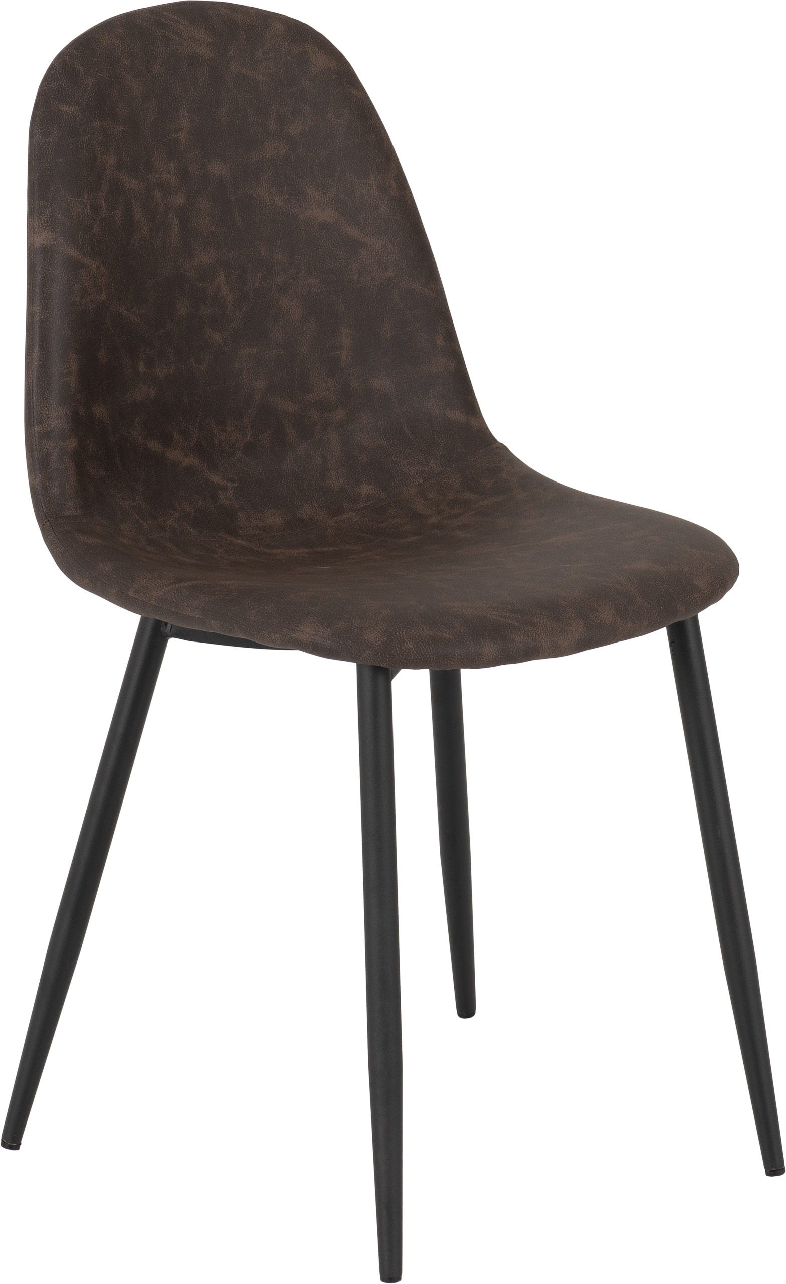 Athens Dining Chair (X2 Per Box) - Brown Pu