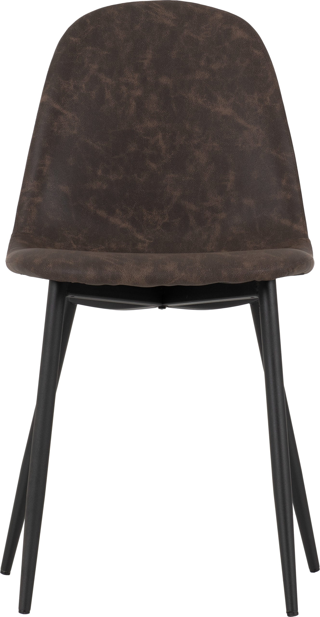 Athens Dining Chair (X2 Per Box) - Brown Pu