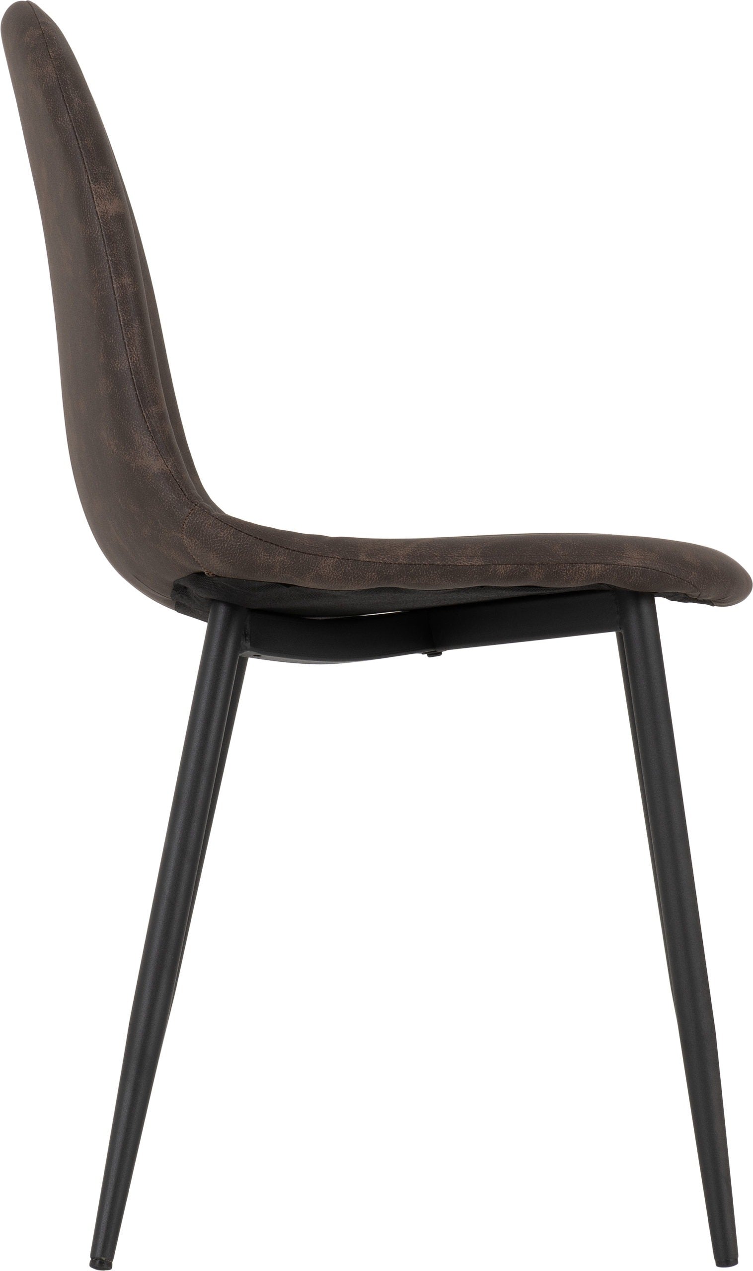 Athens Dining Chair (X2 Per Box) - Brown Pu