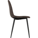 Athens Rectangular Dining Set X4 Chairs - Medium Oak Effect/Brown Pu